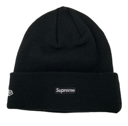 【中古】シュプリーム SUPREME S Logo Beanie 23FW 帽子 メンズ帽子 ニット帽 ロゴ ブラック 201goods-397