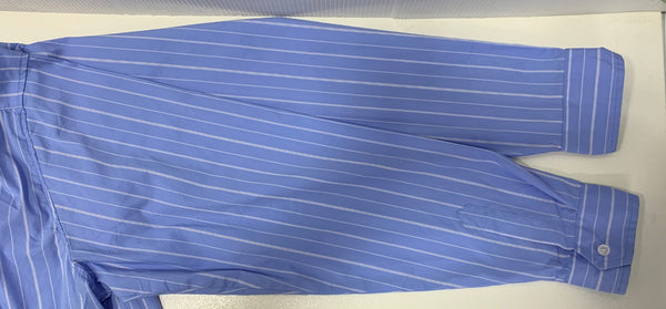 ハイドアンドシーク HIDE AND SEEK 24ss B.D. L/S Shirt 長袖シャツ ストライプ ブルー Lサイズ 201MT-3797