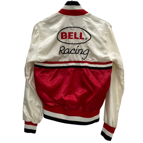 【曜日割引対象外】 ヴィンテージ vintage 80's BELL HELMETS ナイロン レーシングジャケット ジャケット ホワイト 201MT-4210 VB