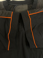 プラダ PRADA 三角ロゴ ショートスリーブシャツ 黒 SJN233 Tシャツ ブラック Mサイズ 101MT-4798