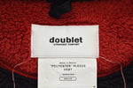 ダブレット doublet 18AW POLYESTER" FLEECE VEST ポリエステルフリースベスト 18AW23VE06 ベスト ブラック Mサイズ 103MT-2500