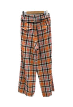 ビューティフルピープル beautiful people チェック柄パンツ オレンジ 水色 リボン 11825105005 ボトムスその他 オレンジ サイズ34 101LB-24