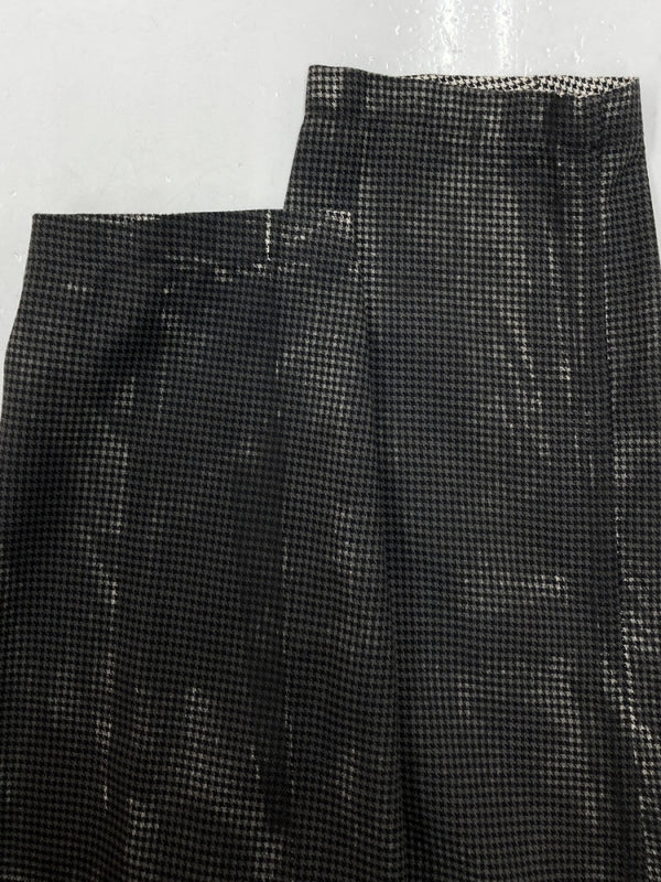 ヨウジヤマモト Yohji Yamamoto POUR HOMME ROLLER PRINT LONG BLOUSE ローラー プリント ロング ブラウス 千鳥柄 長袖 灰 HG-B26-043 サイズ 3 コート 総柄 グレー 104MT-1575