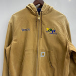 【曜日割引対象外】 カーハート Carhartt アクティブジャケット パーカー 裏地チェック ダック ジャケット ベージュ 201MT-4467 VB