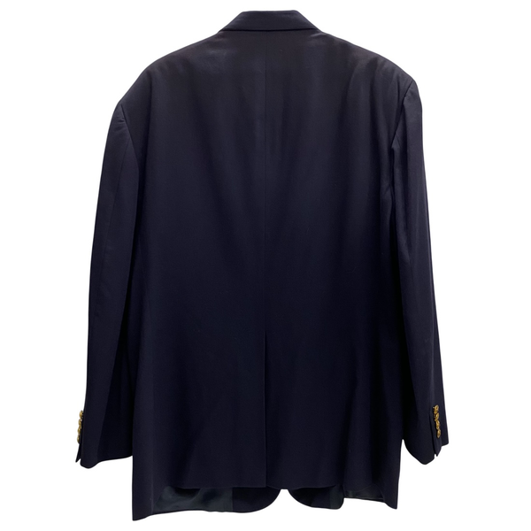【曜日割引対象外】 ラルフローレン RALPH LAUREN 80's 90's 紺ブレ 金ボタン テーラードジャケット USA製 ジャケット ネイビー 201MT-4492 VB