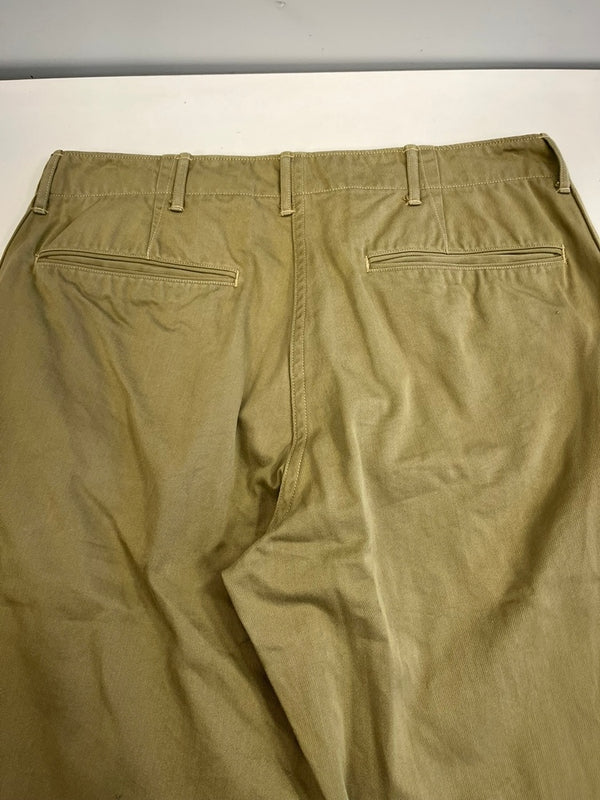 ウェアハウス WAREHOUSE M-41 M41 TYPE U.S.ARMY CHINO PANTS アーミーチノ ミリタリー 茶 チノパン ベージュ 33 101MB-782