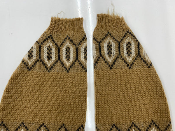 ヴィンテージ vintage OLSON スクエアネック ボートネック ノルディック ニット セーター ブラウン Lサイズ 104MT-1899