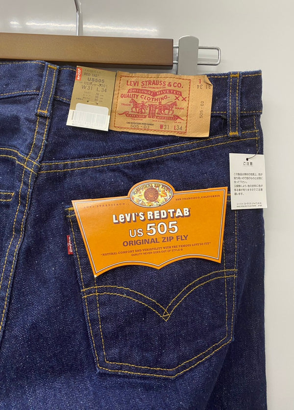 【曜日割引対象外】 リーバイス Levi's デッドストック 00's USA製 505 ボタン裏379 US505-0301 デニム W31サイズ 201MB-716 VB