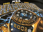 ドムレーベル DOMREBEL NBA LAKERS 3 PEAT CHAMPS TEE レイカーズ チャンピオンシップ 黒 半袖 XL Tシャツ プリント ブラック 101MT-2635