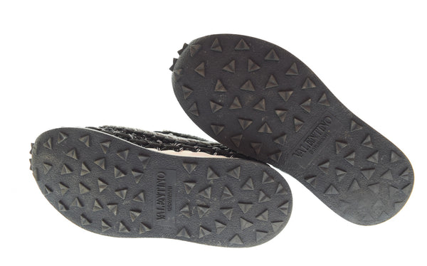 ヴァレンティノ VALENTINO  クロシェスニーカー ローカットスニーカー TVE41YO メンズ靴 スニーカー ブラック 42 26cm 103S-1295