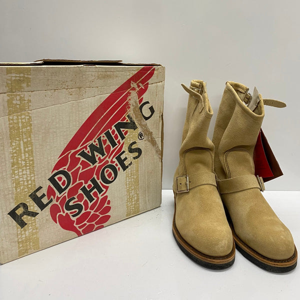 【曜日割引対象外】 レッドウィング RED WING エンジニアブーツ PT99前期 低ベルト 8268 メンズ靴 ブーツ エンジニア ベージュ 26cmサイズ 201-shoes1461 VB