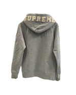 シュプリーム SUPREME 15FW 15AW Hooded Logo Zip Up Parka フードロゴジップアップパーカー 灰 グレー パーカ グレー Sサイズ 101MT-5001