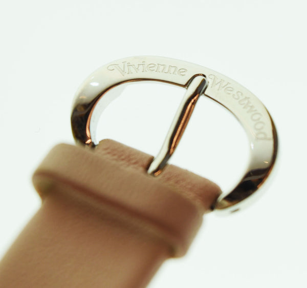 ヴィヴィアン・ウエストウッド Vivienne Westwood オーブチャーム パステル ピンク レザー 腕時計 レディース腕時計103T-54