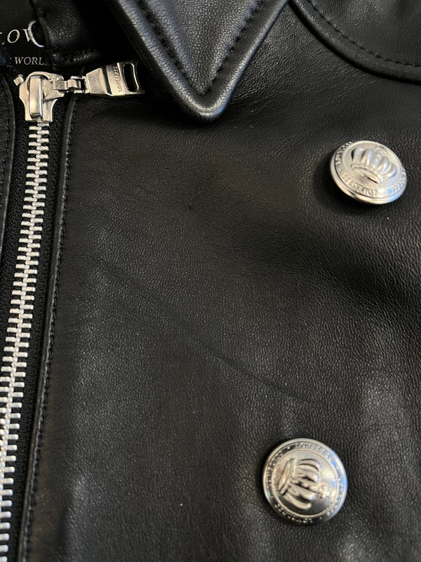 ラブレス LOVELESS ナポレオン レザージャケット 黒 62F17-601-09 ジャケット ブラック サイズ34 101LT-245