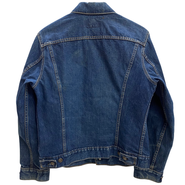 【曜日割引対象外】 リーバイス Levi's 70's 70505 BIG E ケアタグ 濃紺 USA製 デニム ジャケット ブルー 40サイズ 201MT-4718 VB