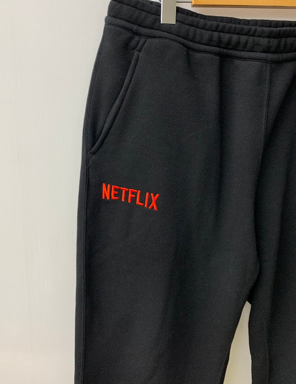 エンノイ  ENNOY Netflix stylistshibutsu PANTS スウェットパンツ ボトムスその他 ロゴ ブラック XLサイズ 201MB-570