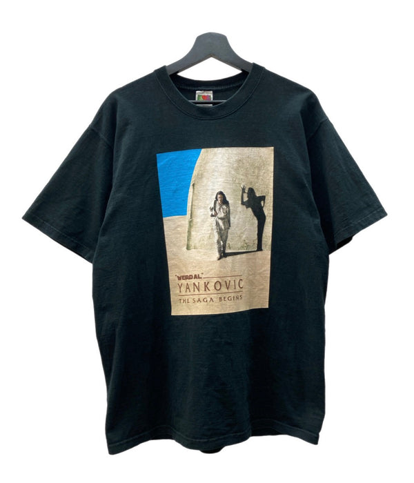 バンド band Weird Al Yankovic アル・ヤンコビック 音楽T バンT 両面プリント 半袖 黒 Tシャツ プリント ブラック Lサイズ 104MT-1617