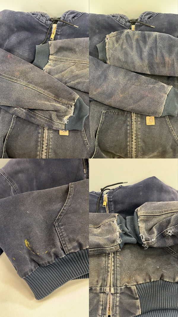 カーハート Carhartt 00s 00's Active Jacket アクティブジャケット 裏地キルティング ヴィンテージ 紺 J130 MDT 3XL ジャケット ネイビー 101MT-5290