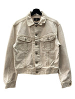 ダブルアールエル RRL 90s TRUCKER WORK JACKET トラッカー ワーク ジャケット 三ツ星タグ USA製 Ralph Lauren 薄茶 ジャケット 無地 ベージュ Sサイズ 104MT-1349