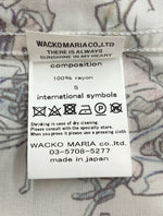 ワコマリア WACKO MARIA × GHOST IN THE SHELL 攻殻機動隊 HAWAIIAN SHIRT ハワイアン シャツ アロハシャツ 半袖 白 半袖シャツ キャラクター ホワイト Sサイズ 104MT-1163