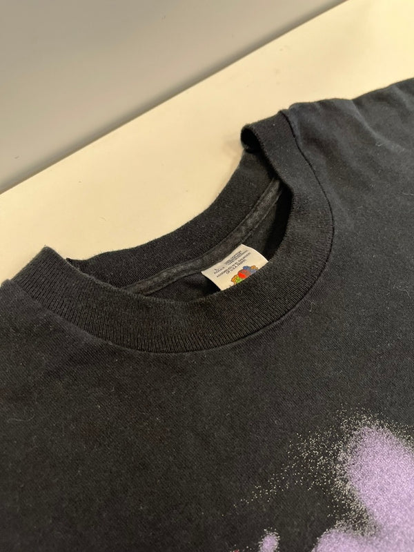 US US古着 90s ©1996 RAZOR Cry No More アメコミ レザー クライノーモア プリント コミックTシャツ Tシャツ ブラック Lサイズ 101MT-4668