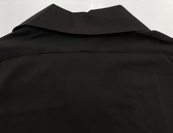 ワイズ Y's S'YTE サイト 2021 Gabardine Stretch Frame Double Collar Drape Coat ギャバジン ドレープコート BLACK 黒 UH-C24-912 コート 無地 ブラック SIZE3 104LT-99