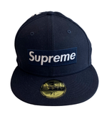 【中古】シュプリーム SUPREME new york yankees box logo new era 帽子 メンズ帽子 キャップ ロゴ ネイビー 201goods-374