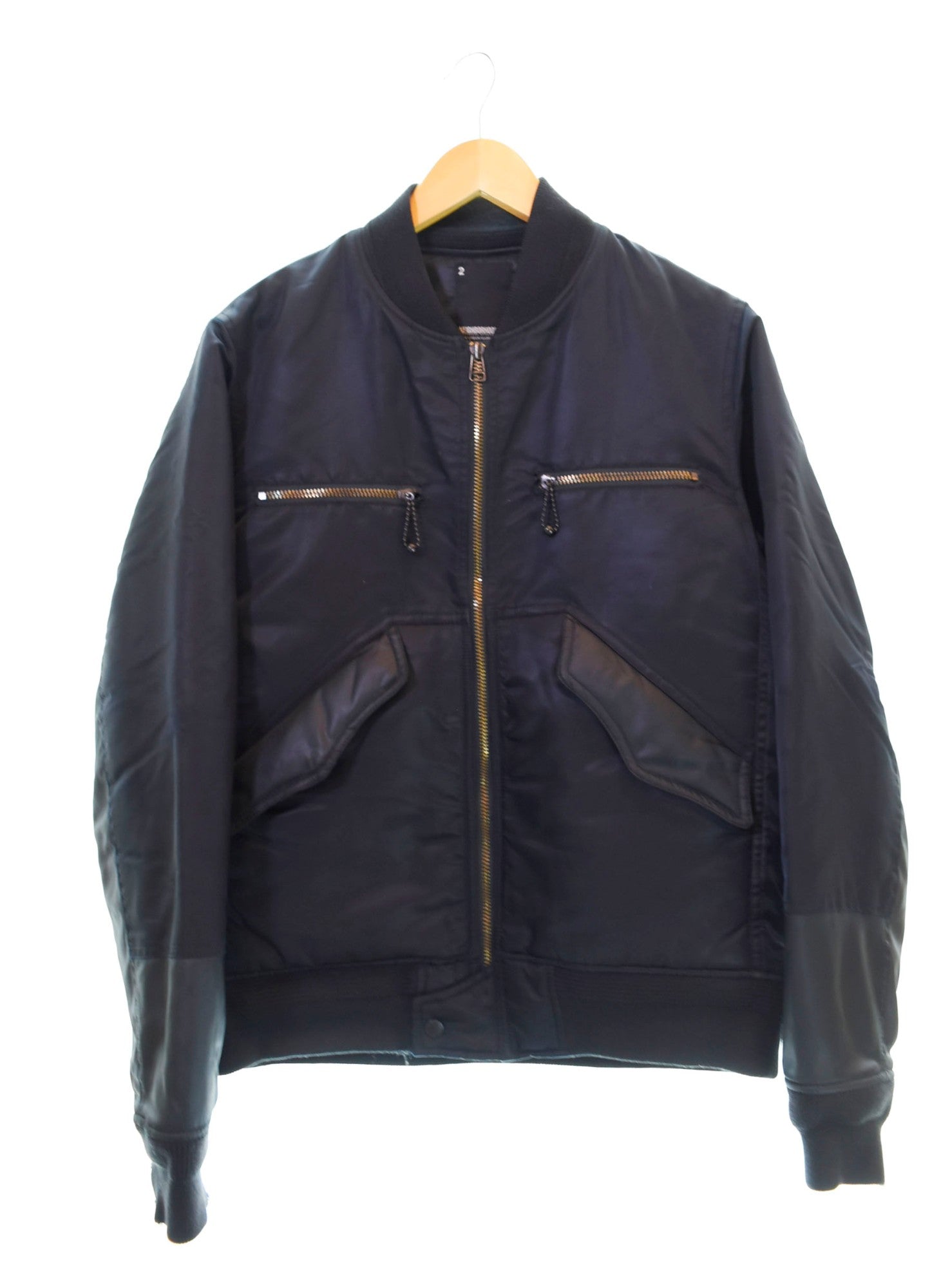 ネイバーフッド NEIGHBORHOOD MA-1 フライトジャケット 黒 MSNH-JK-01