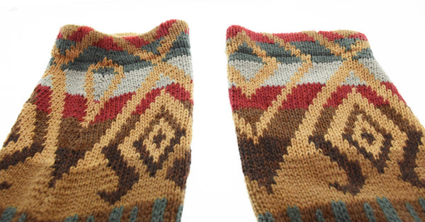 ラルフローレン RalphLauren COTTON SHAWL NATIVE GOWN ネイティブ柄 ショールカラー コットン×リネン ハンドニット ガウン カーディガン マルチカラー 3Lサイズ 103MT-2477