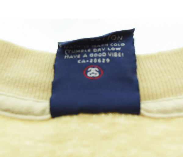 ステューシー STUSSY USA製 SSリンクロゴ プリント 半袖Tシャツ  Tシャツ ベージュ Mサイズ 103MT-2589