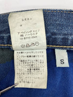 アベイシングエイプ A BATHING APE Milo Face Denim Pants マイロ フェイス デニム パンツ ジーンズ 紺 プリント デニム ネイビー Sサイズ 104MB-370