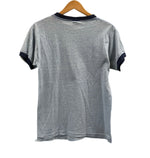 チャンピオン Champion 70's 70年代 バータグ 蝶 バタフライ DAY CAMP 染み込み プリント vintage ヴィンテージ made in USA アメリカ製 リンガーＴ Tシャツ ベージュ Mサイズ 101MT-4037