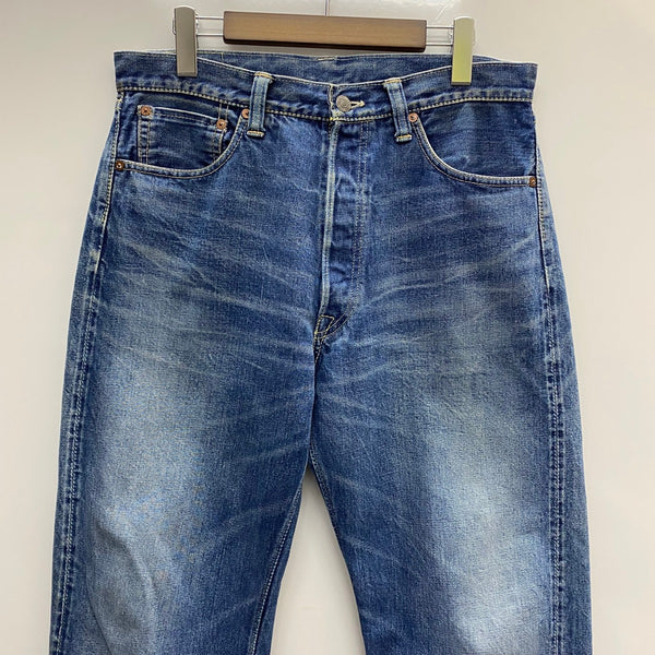 【曜日割引対象外】 ウエアハウス WAREHOUSE 1001XX GENUS デニムパンツ W32 デニム ブルー 201MB-1121 VB