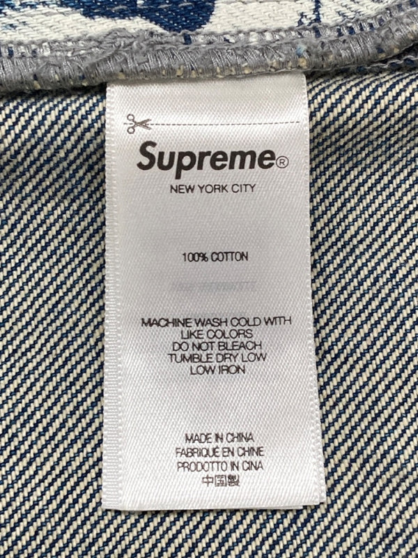 シュプリーム SUPREME × HYSTERIC GLAMOUR ヒステリックグラマー 24FW Cars Baggy Jean バギー ジーンズ 青 総柄 デニム ブルー サイズ 34 104MB-291