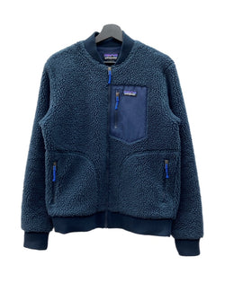 パタゴニア Patagonia 19AW RETRO-X BOMBER JACKET レトロ ボマー ジャケット ボア フリース ジップアップ アウトドア 紺 22830FA19 ジャケット ロゴ ネイビー Sサイズ 104MT-1736