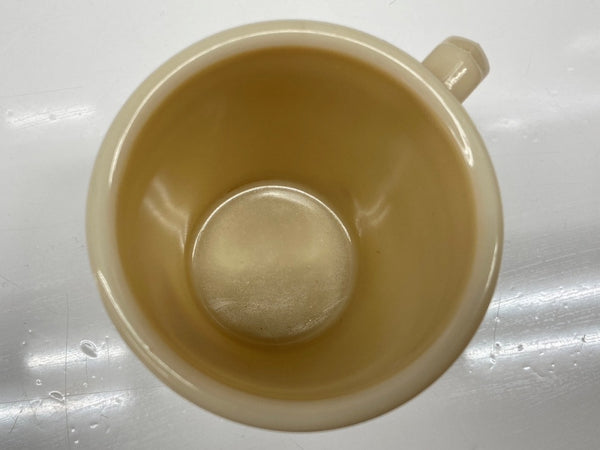 ファイアーキング Fire-King NUTRICIA Cecemel Mug ニュートリシア セセメル マグ 無刻印 フラットボトム Dハンドル USA製 耐熱 マグカップ 黄 その他 ロゴ イエロー 104Z-26