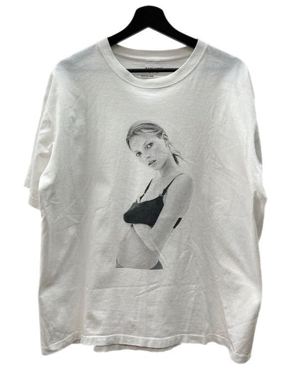 ビオトープ BIOTOP KATE MOSS by DAVID SIMS Photo Tee ケイトモス バイ デイビットスミス フォト Tシャツ 白 BOM-74000-A Tシャツ プリント ホワイト XLサイズ 104MT-1888