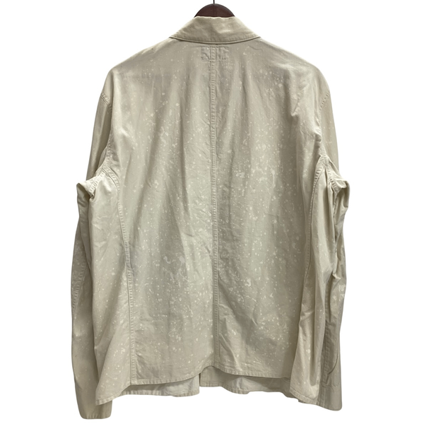 【曜日割引対象外】 ダブルアールエル RRL WHITE HBT PAINT COVERALL ヘリンボーン ジャケット ホワイト Lサイズ 201MT-4321 VB