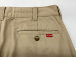 シュプリーム SUPREME WORK PANTS ワーク パンツ ジップアップ ズボン ボトムス フルレングス ポリエステル コットン メンズ BEIGE 無地 チノパン ベージュ 32 104MB-328