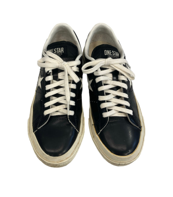 コンバース CONVERSE ONE STAR（A）OX BLACK/WHITE ワンスター ブラック 1C1255 レディース靴 スニーカー ブラック 23.5cm 101sh-2271