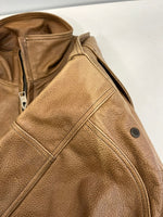 クシタニ KUSHITANI 本革 牛革 レザージャケット ジップアップ ライダースジャケット バイカー 茶 サイズ表記なし ジャケット ベージュ 101MT-5227