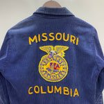 【曜日割引対象外】 ヴィンテージ vintage FFA ファーマーズジャケット コーデュロイ ジャケット ネイビー 36サイズ 201MT-4296 VB