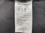 ブラックアイパッチ BlackEyePatch TEE 半袖 カットソー コットン クルーネック プルオーバー ロゴパッチ 刺繍 GRAY 灰色 Tシャツ ワンポイント グレー Lサイズ 104MT-1896