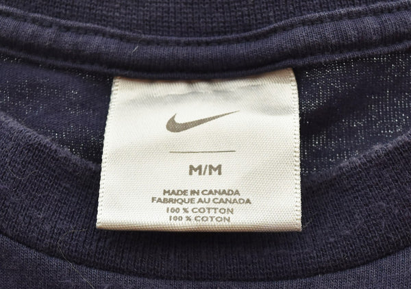 ナイキ NIKE OLD NIKE 00'S スウォッシュ SWOOSH 銀タグ Tシャツ ネイビー Mサイズ 103MT-3201