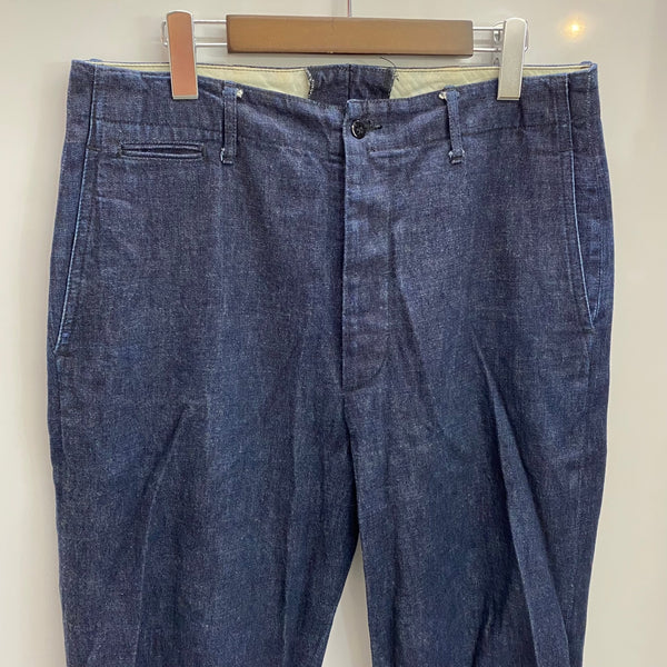 【曜日割引対象外】 アットラスト AT LAST & CO デニム トラウザーパンツ デニム ブルー 32サイズ 201MB-1000 VB