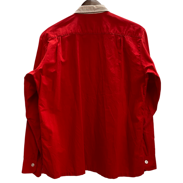 【曜日割引対象外】 ヴィンテージ vintage 50's Pilgrim オープンカラーシャツ 長袖シャツ レッド Mサイズ 201MT-4884 VB