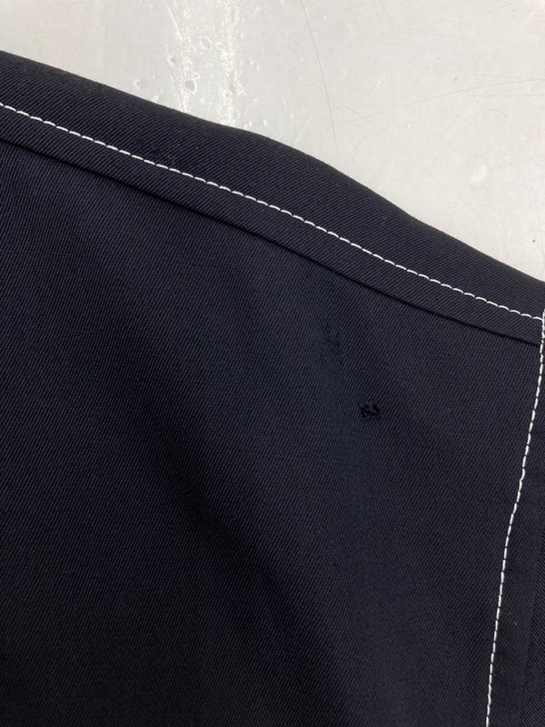 ワイズ Y's ヨウジヤマモト Yohji Yamamoto 山本耀司 ロングコート ライトアウター 羽織り WOOL ウール 毛 NAVY 紺 コート 無地 ネイビー 104LT-136