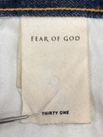 フィアオブゴッド FEAR OF GOD Ancle Slim Zip Jeans アンクル スリム ジップ ジーンズ 青 無地 184108 デニム ブルー THIRTY ONE 104MB-325