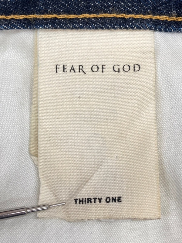フィアオブゴッド FEAR OF GOD Ancle Slim Zip Jeans アンクル スリム ジップ ジーンズ 青 無地 184108 デニム ブルー THIRTY ONE 104MB-325