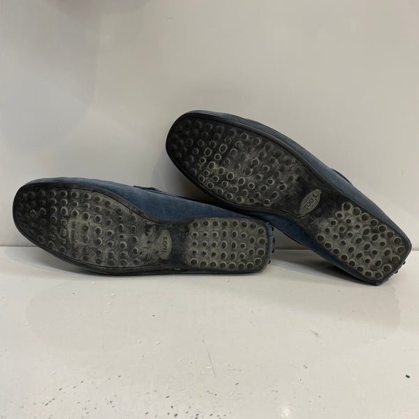 トッズ TOD'S ゴンミーニ Gommino メンズ靴 モカシン ブルー 28.5cmサイズ 201-shoes1432